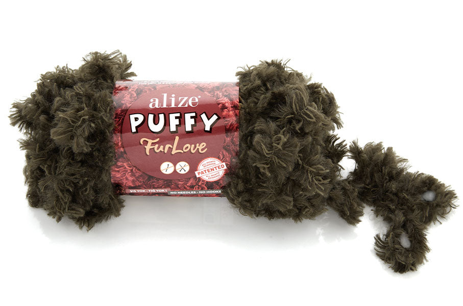 Dr.PUFFY Alize Puffy Fur Love – Pre-looped Faux Fur Yarn | VILRITA