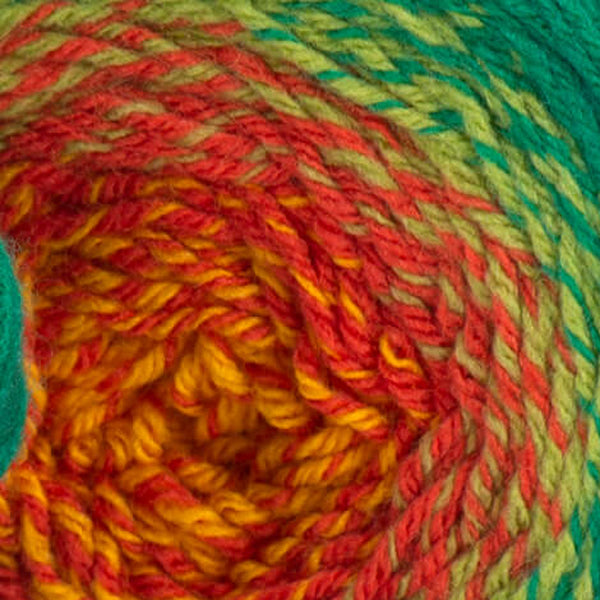 YarnArt Flowers Merino Scarlet & Tangerine (533)