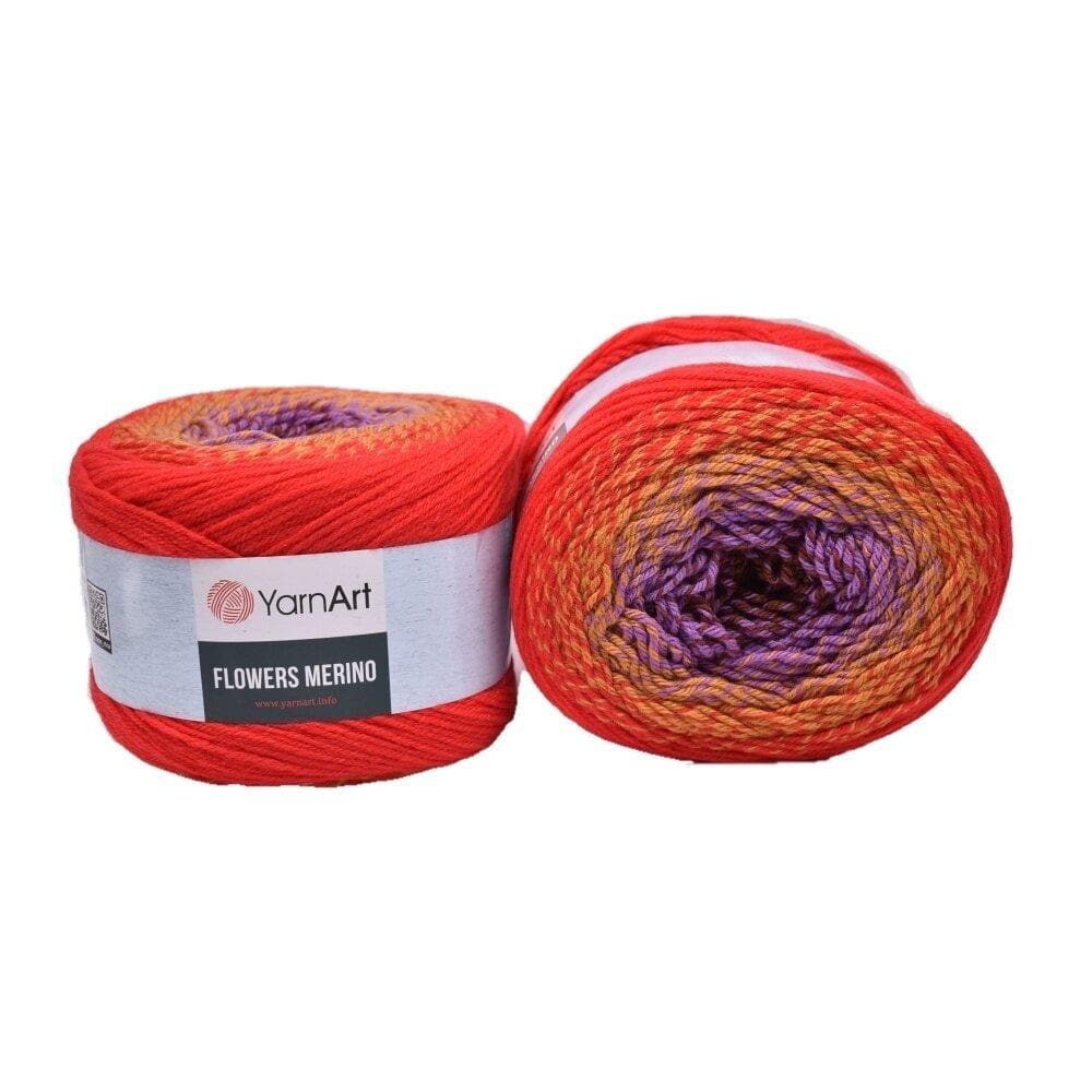 Flowers Merino Yarnart, Gradient Yarn Cakes, 25% Wool, Acrylic, Ombre Yarn  for Crochet and Knitting 