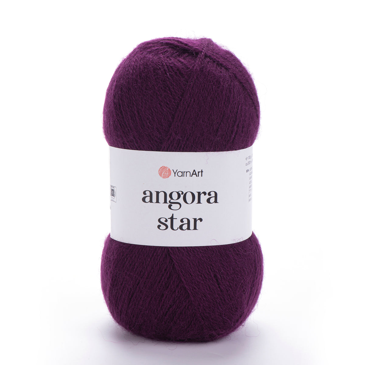 YarnArt Angora Star 10094 Prugna scuro – filato soffice acrilico e lana