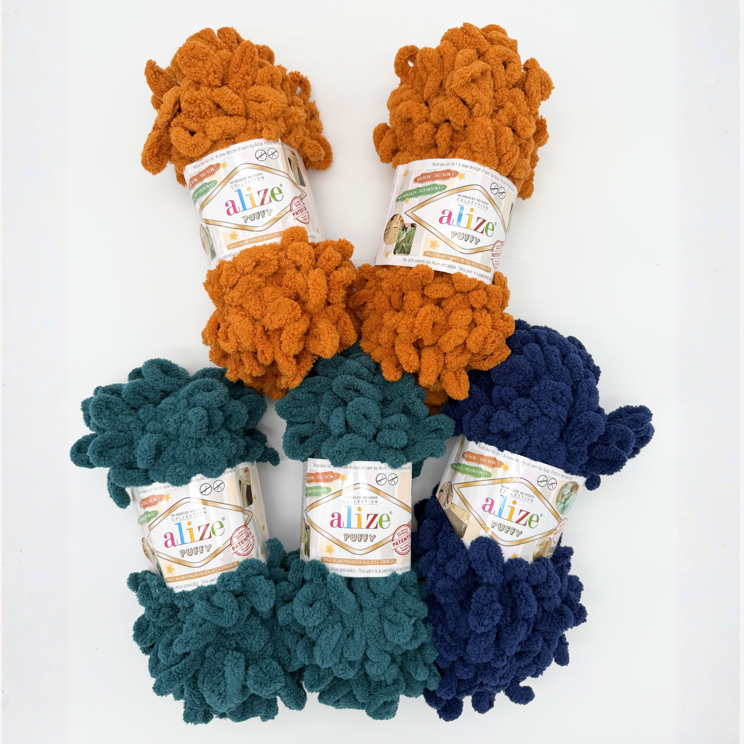 Alize Puffy Yarn Bundle (5 pcs.)