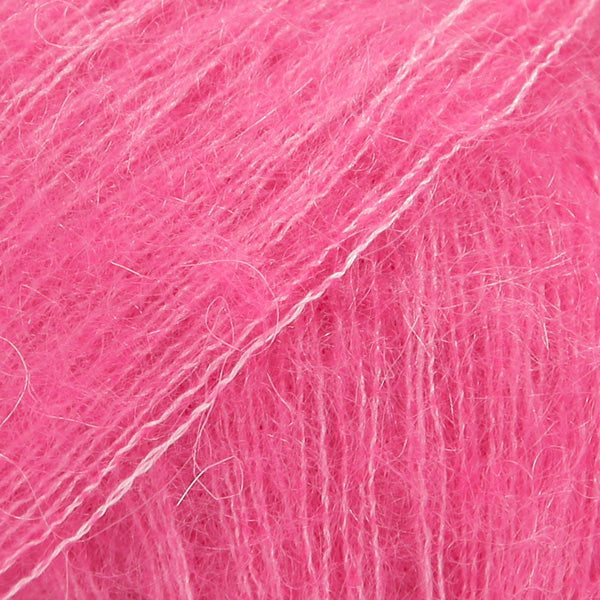 DROPS Kid-Silk 13 Rozā – mohēras un zīda dzija