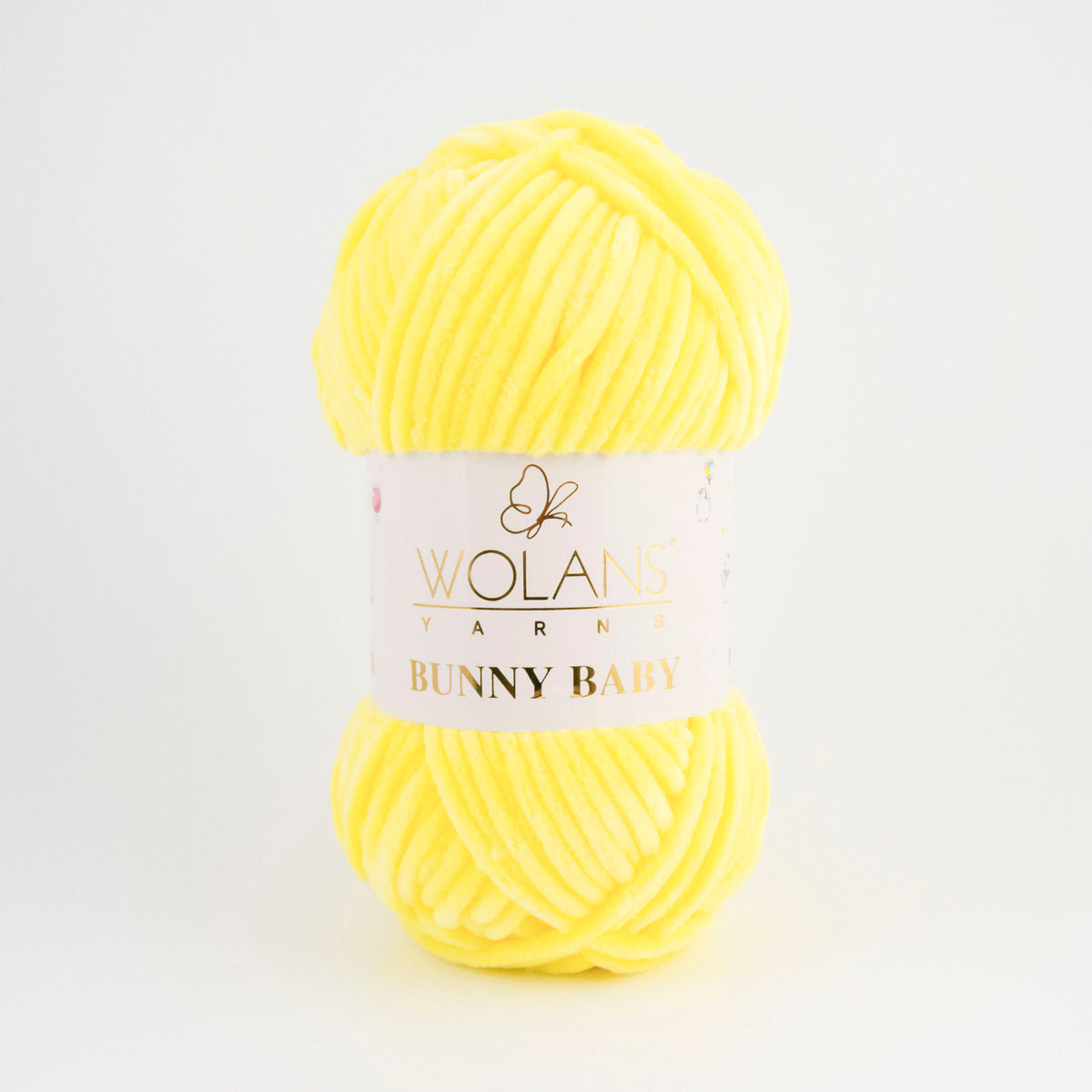 Wolans Bunny Baby 100-14 Smörgul – chenillegarn