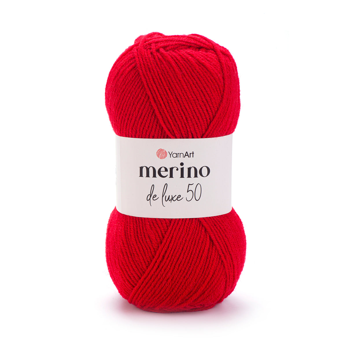 YarnArt Merino DeLuxe 50 156 Punane – villa-akrüüllõng