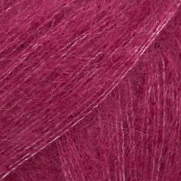 DROPS Kid-Silk 17 Tumši rozā – mohēras un zīda dzija