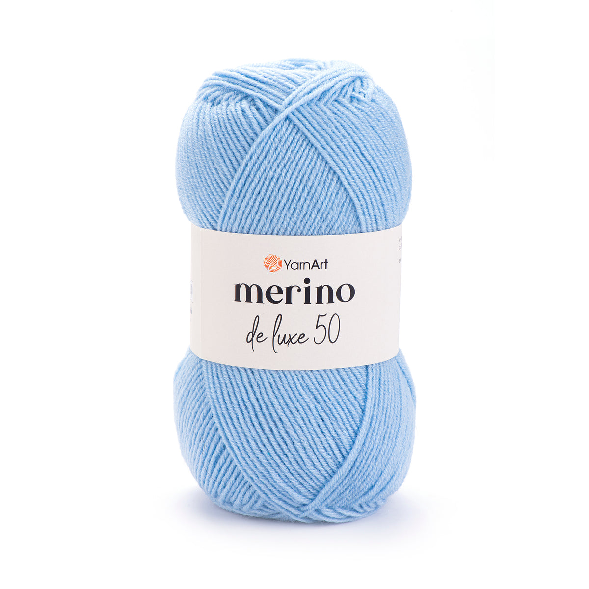 YarnArt Merino DeLuxe 50 215 Puudersinine – villa-akrüüllõng