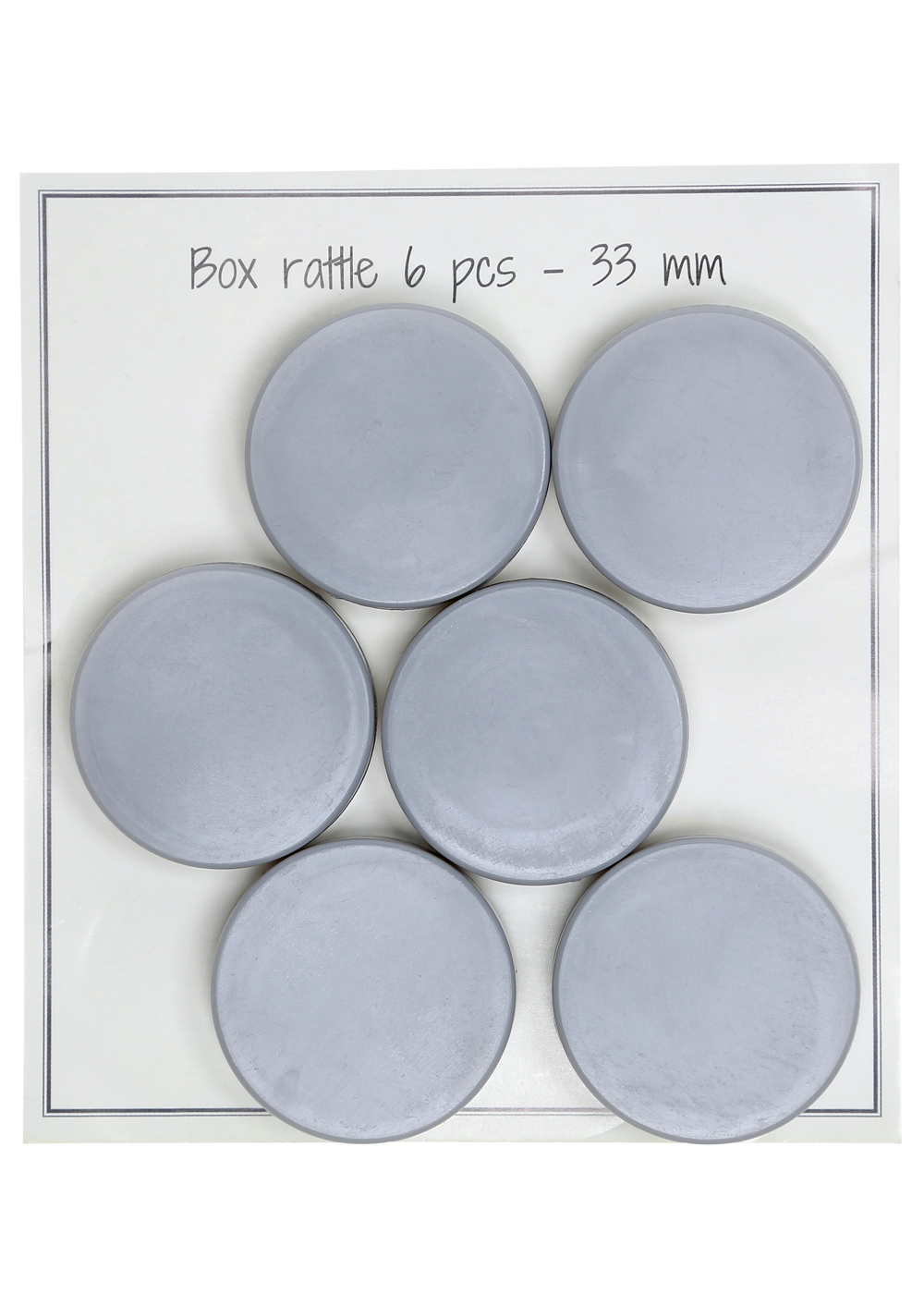 Boxskallra 33 mm – 6 st (uttagbara ljudinsatser)