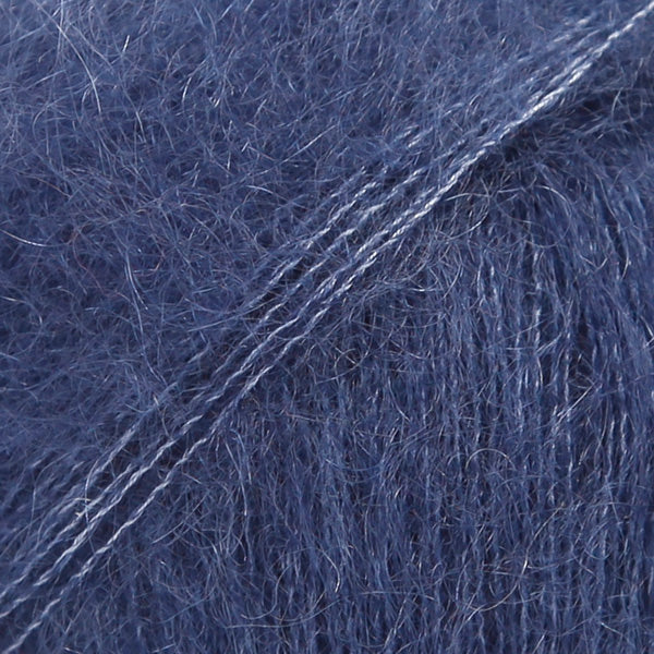DROPS Kid-Silk 28 Jūrnieku zila – mohēras un zīda dzija