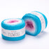 YarnArt Flowers 294 Steel Blue & Plum – cotton acrylic gradient cake yarn