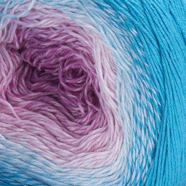 yarnart-flowers 294 Steel Blue & Plum
