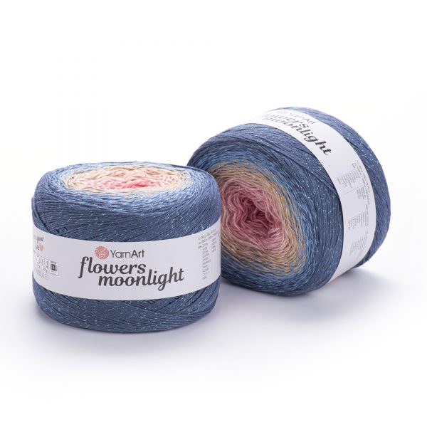 YarnArt Flowers Moonlight – Glitter Gradient Yarn | VILRITA