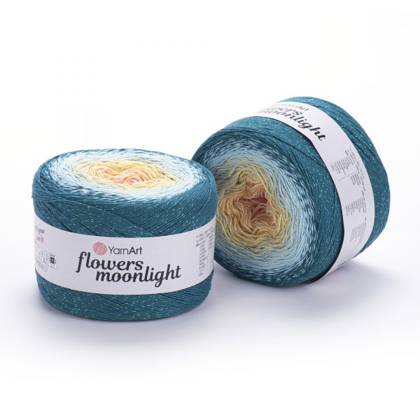 YarnArt Flowers Moonlight – Glitter Gradient Yarn | VILRITA