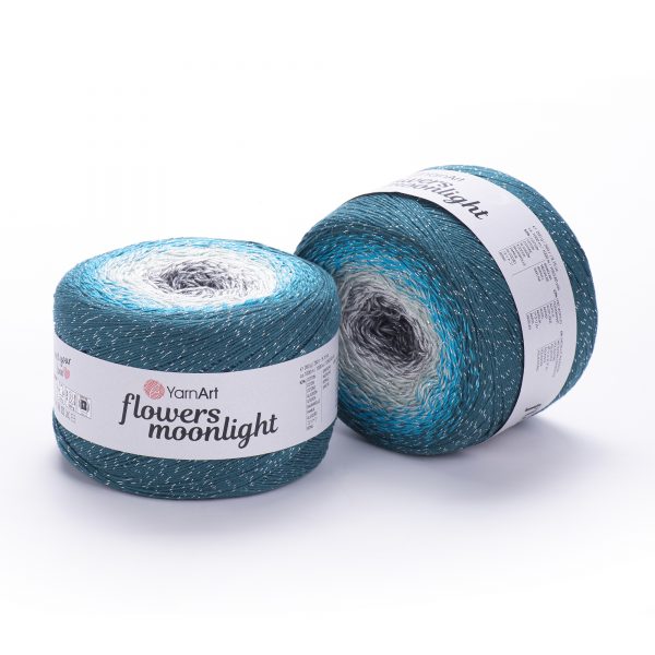 YarnArt Flowers Moonlight – Glitter Gradient Yarn | VILRITA