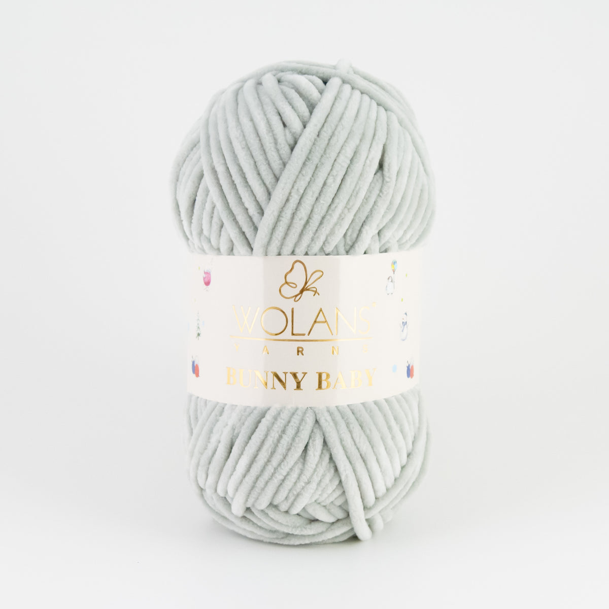 Wolans Bunny Baby 100-33 Ljusgrå – chenillegarn