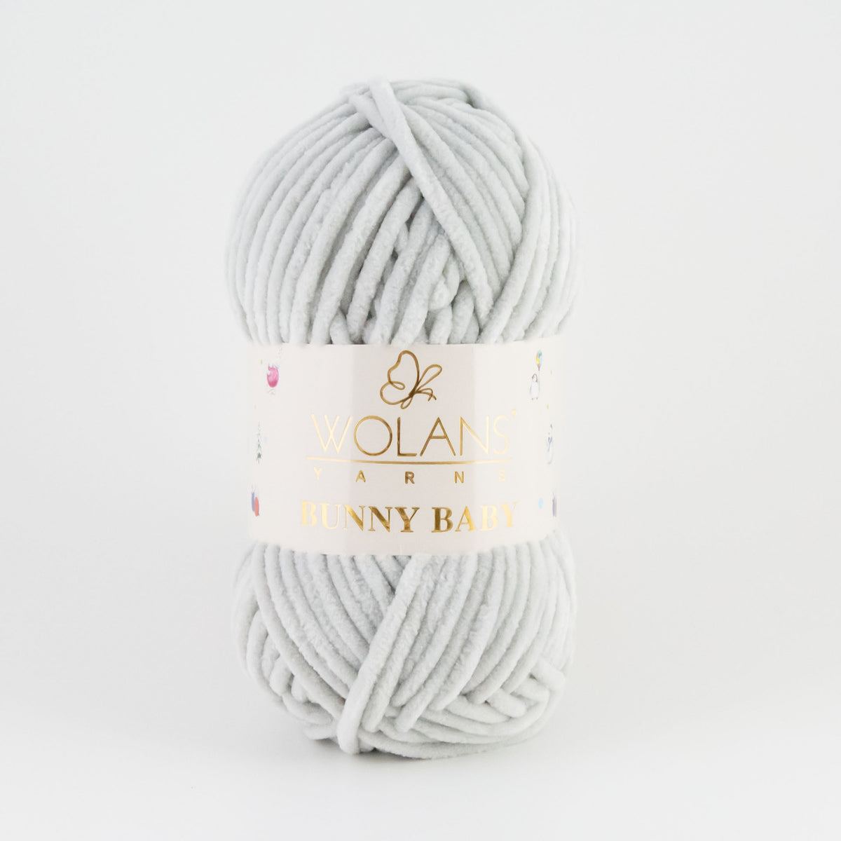 Wolans Bunny Baby 100-36 Grå – chenillegarn
