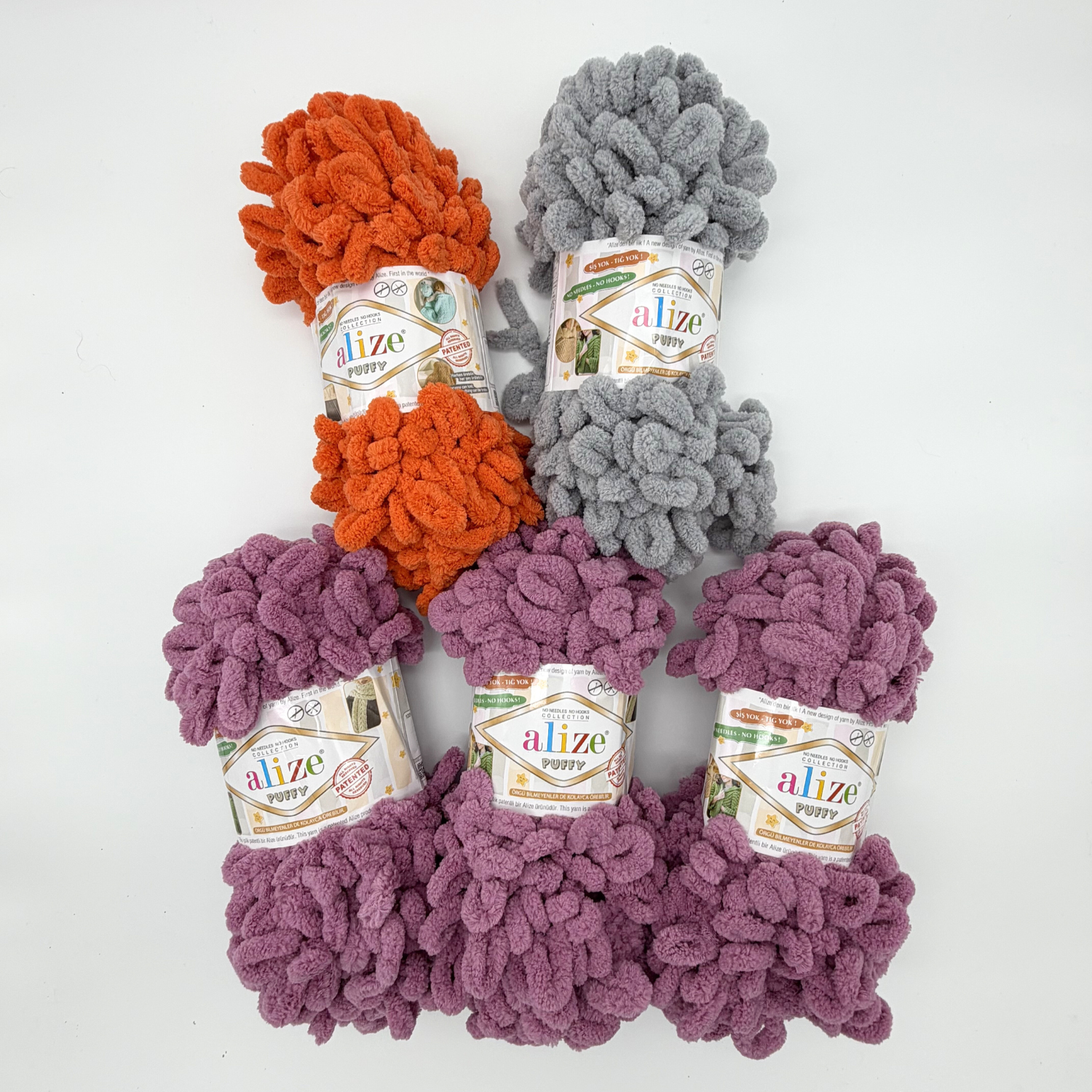 Alize Puffy Yarn Bundle (5 pcs.)