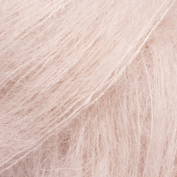 DROPS Kid-Silk 40 Rozā pērļu – mohēras un zīda dzija