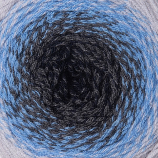 yarnart-flowers-merino 557 Dark Navy & Cornflower