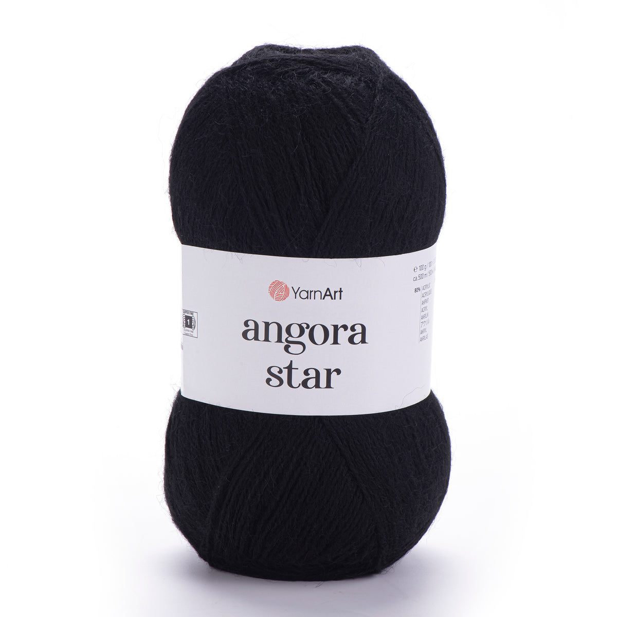 YarnArt Angora Star 585 Nero – filato soffice acrilico e lana