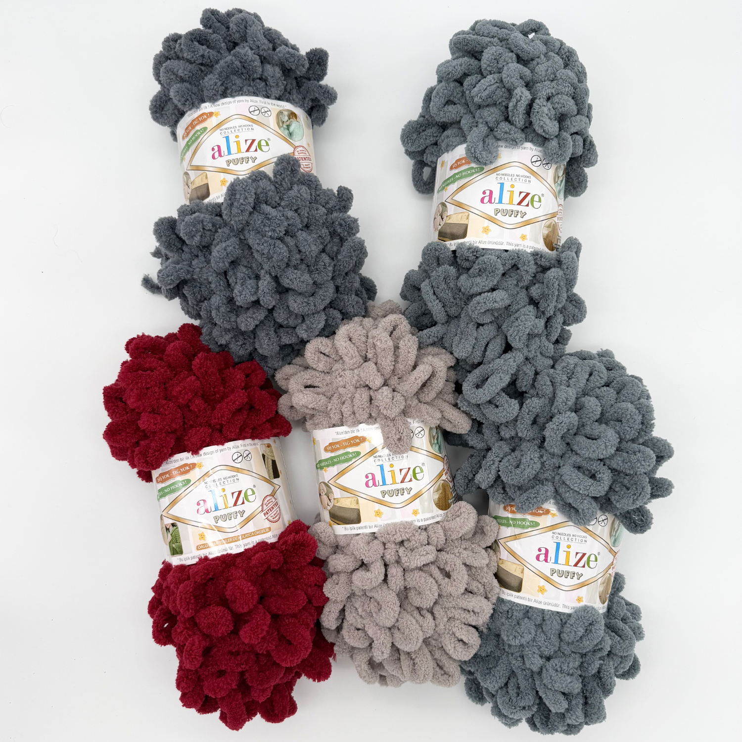 Alize Puffy Yarn Bundle (5 pcs.)
