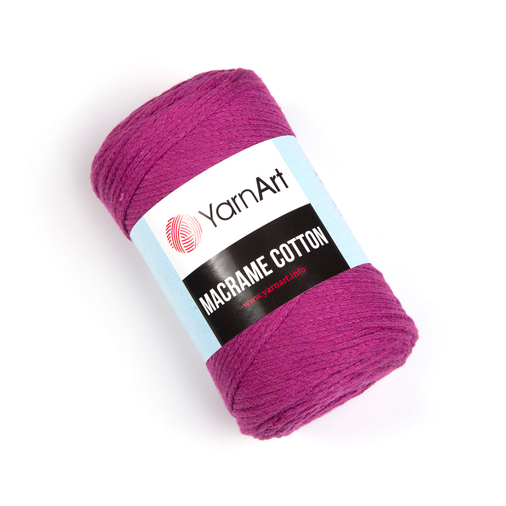 YarnArt Macrame Cotton 777 Plum – braided macrame cord