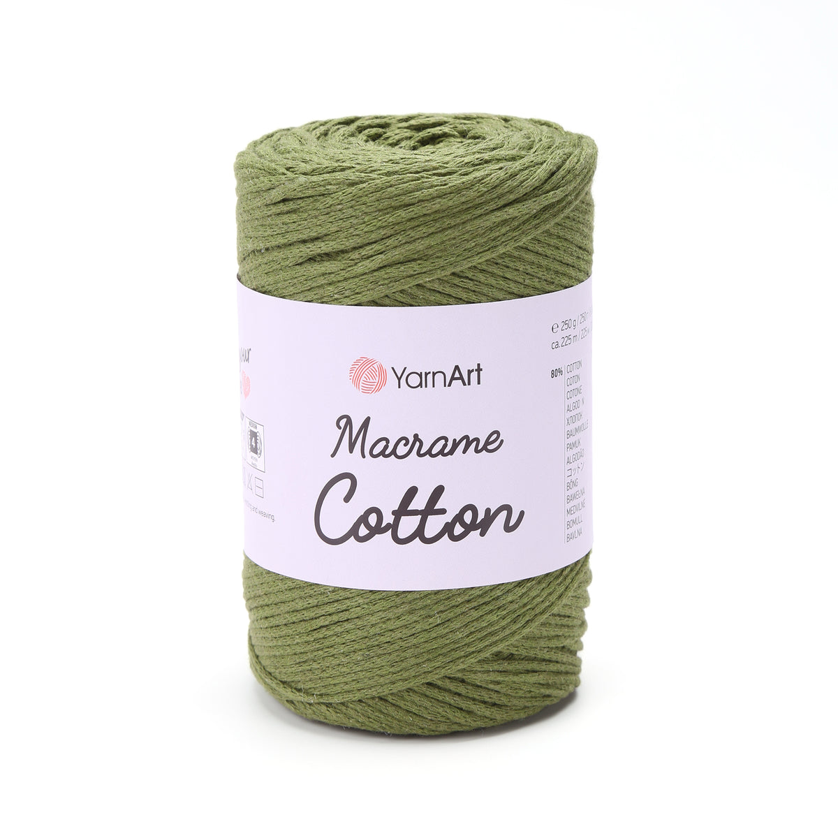 YarnArt Macrame Cotton 787 Moss – braided macrame cord