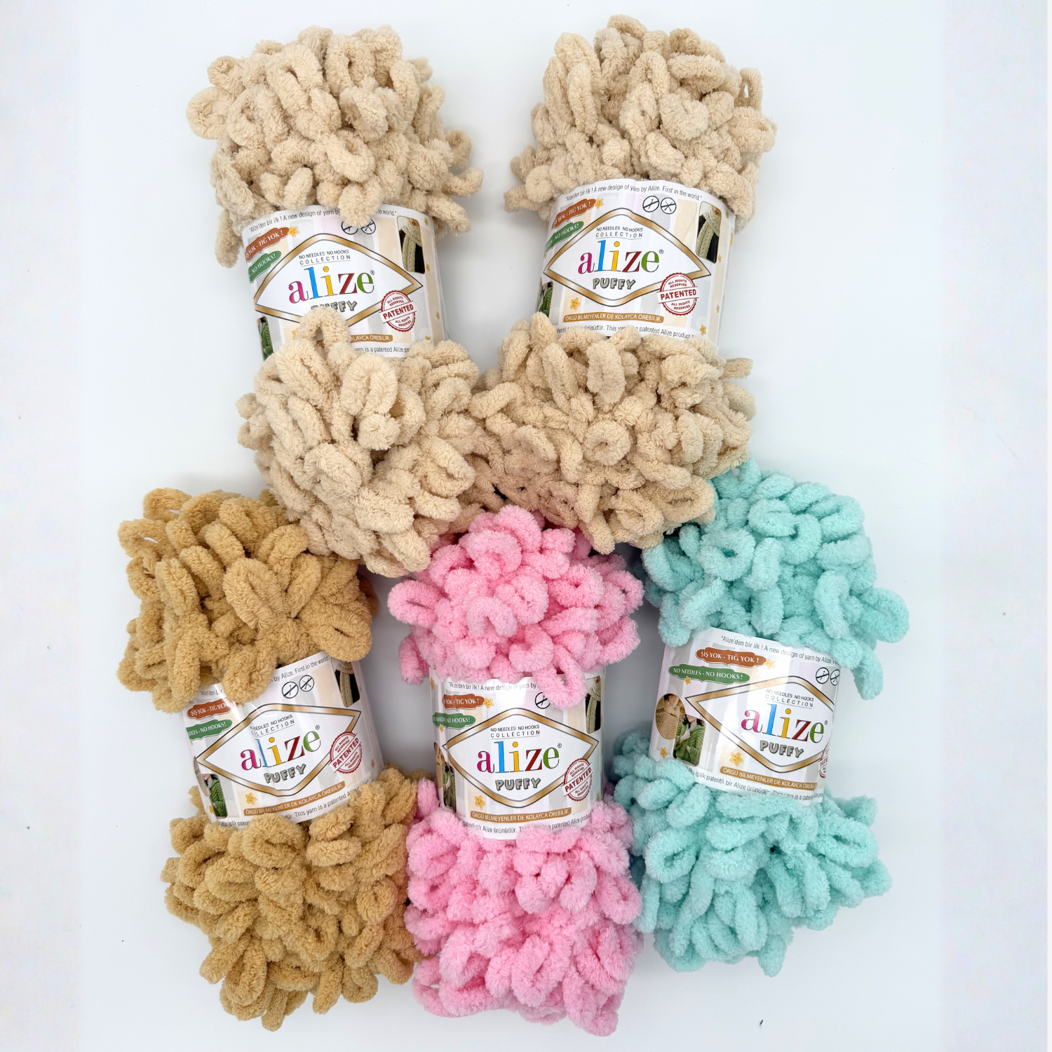 Alize Puffy Yarn Bundle (5 pcs.)