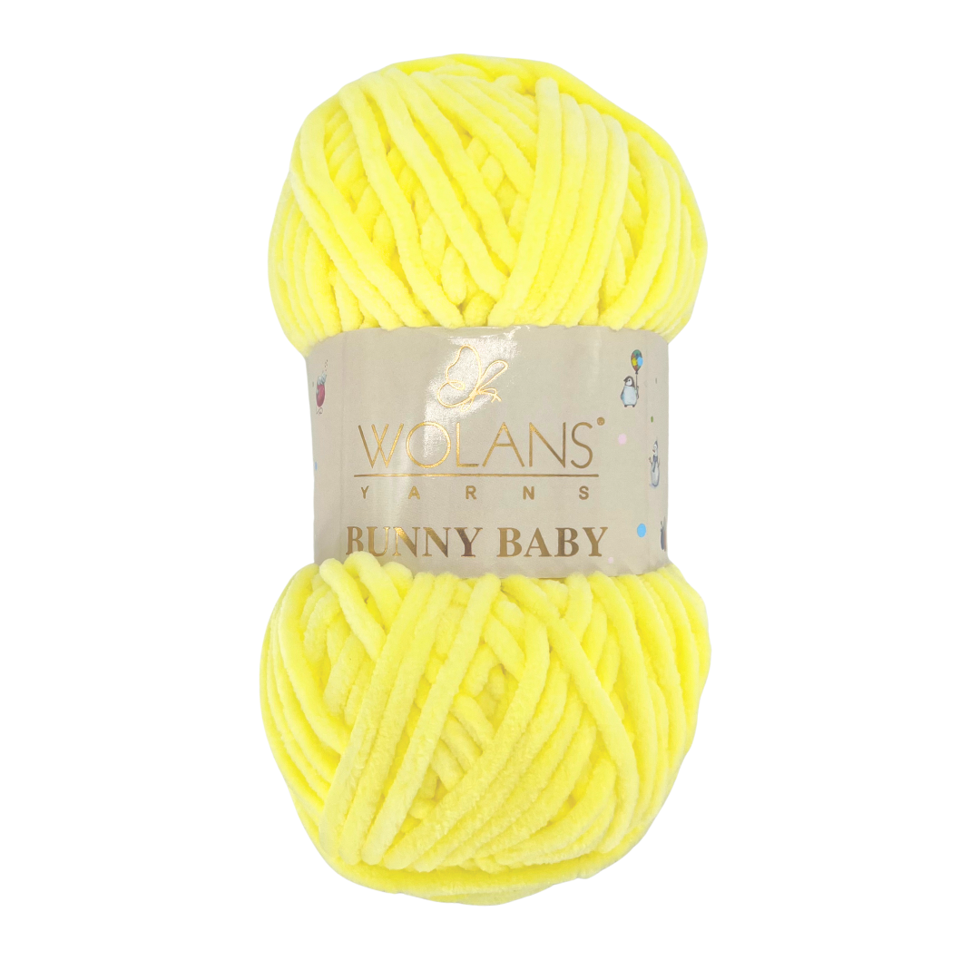 Wolans Bunny Baby 100-84 Citron – chenillegarn
