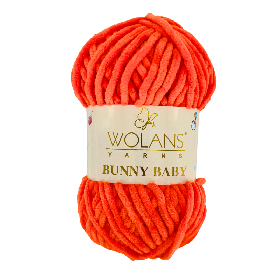 Wolans Bunny Baby 100-89 Scharlakansröd – chenillegarn