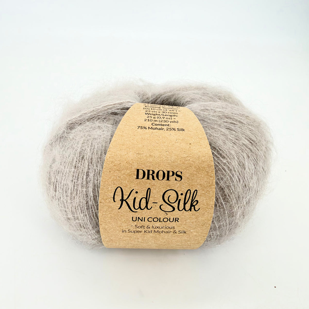 DROPS Kid-Silk 20 Gaiši bēša – mohēras un zīda dzija