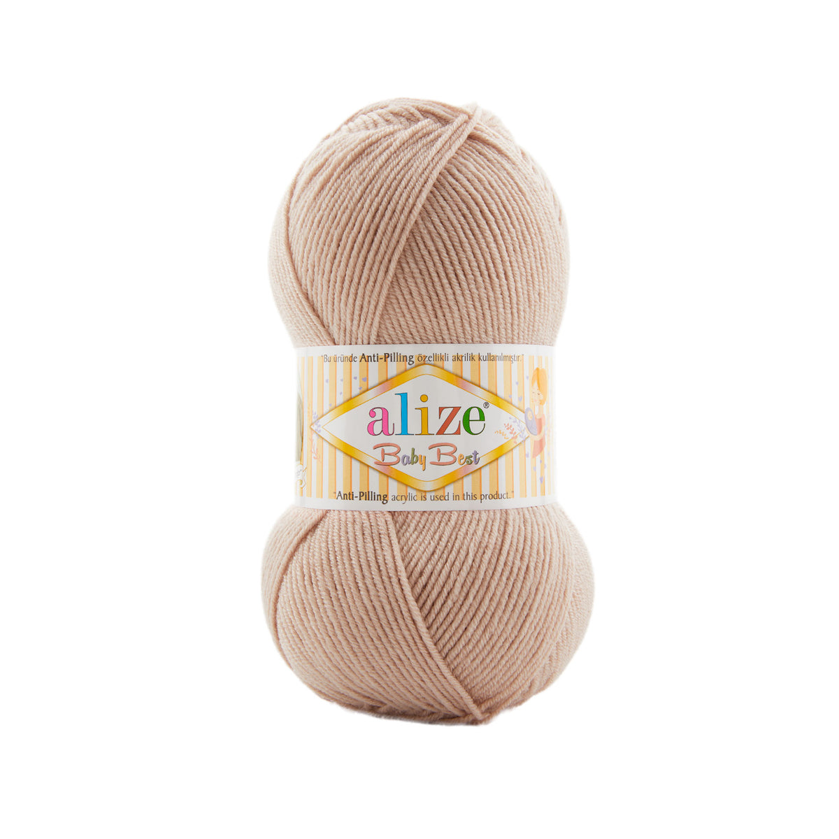 Alize Baby Best 506 Latte – bamboo acrylic baby yarn