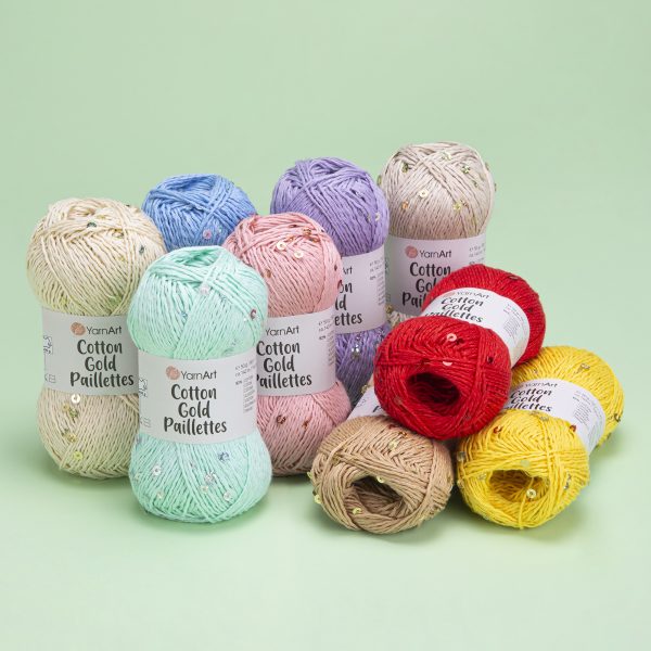 YarnArt Cotton Gold Paillettes