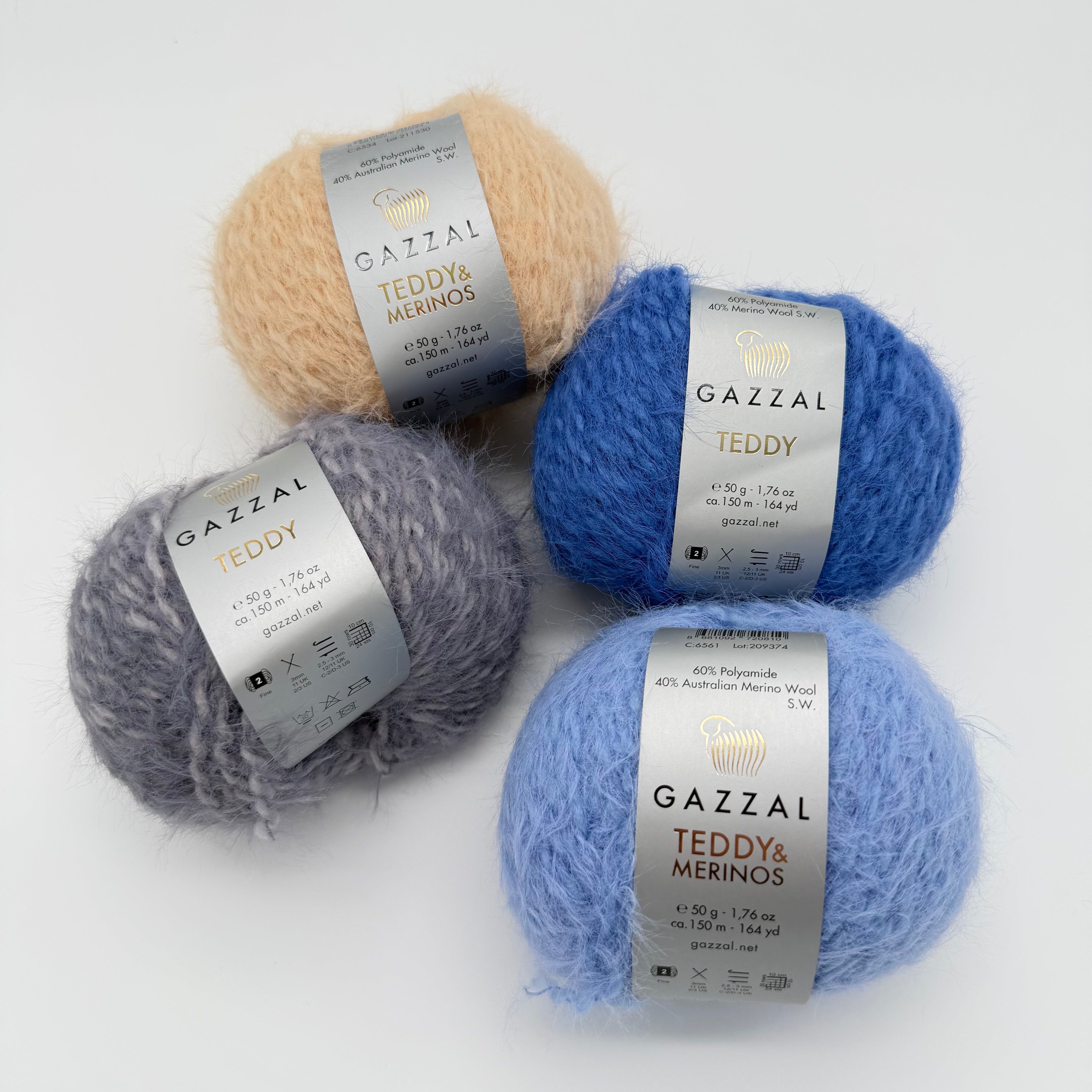 Gazzal Teddy Bundle (4 skeins)