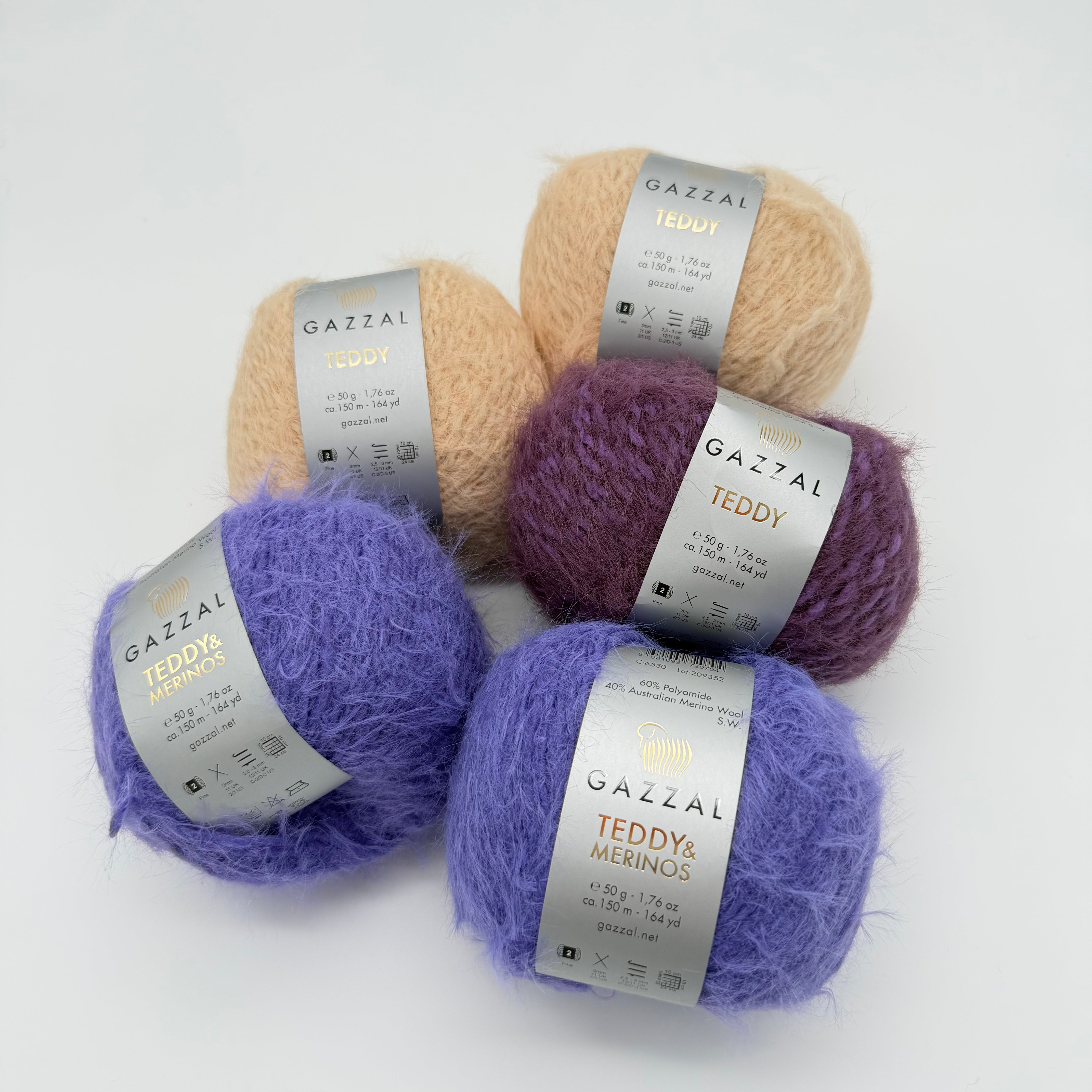Gazzal Teddy Bundle (5 skeins)