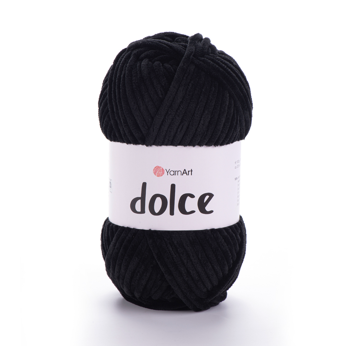 YarnArt Dolce 742 Juoda – stori pliušiniai siūlai