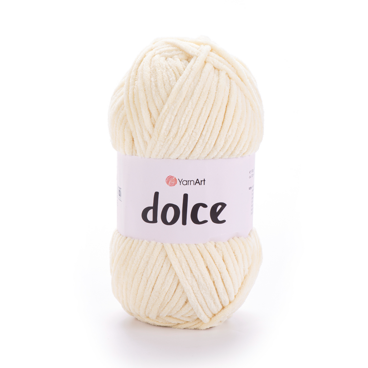 YarnArt Dolce 783 Vanilinė – stori pliušiniai siūlai