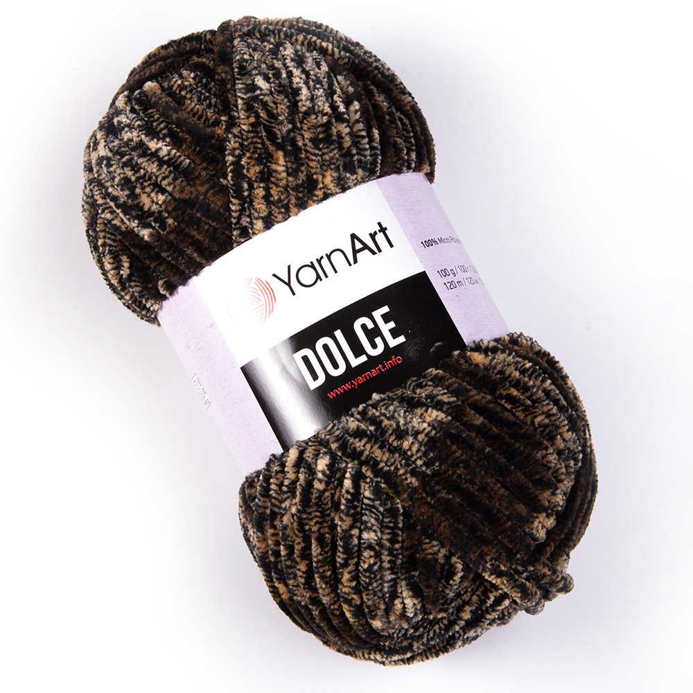YarnArt Dolce 807 Žievės – stori pliušiniai siūlai