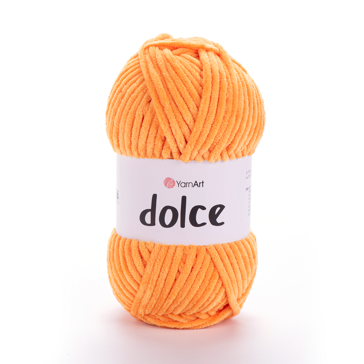 YarnArt Dolce 852 Abrikosų – stori pliušiniai siūlai