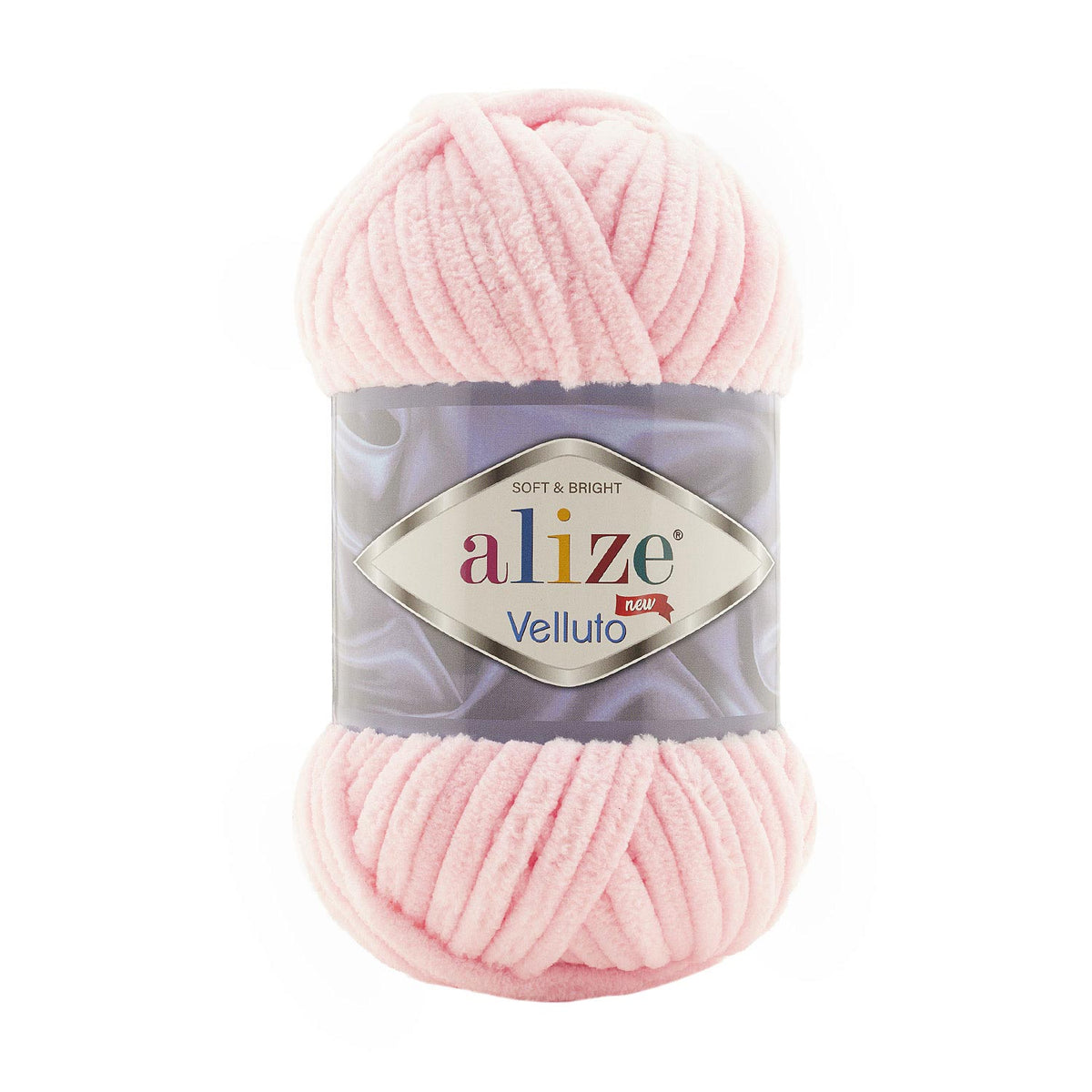 Alize Velluto 639 Blekrosa – grovt chenillegarn