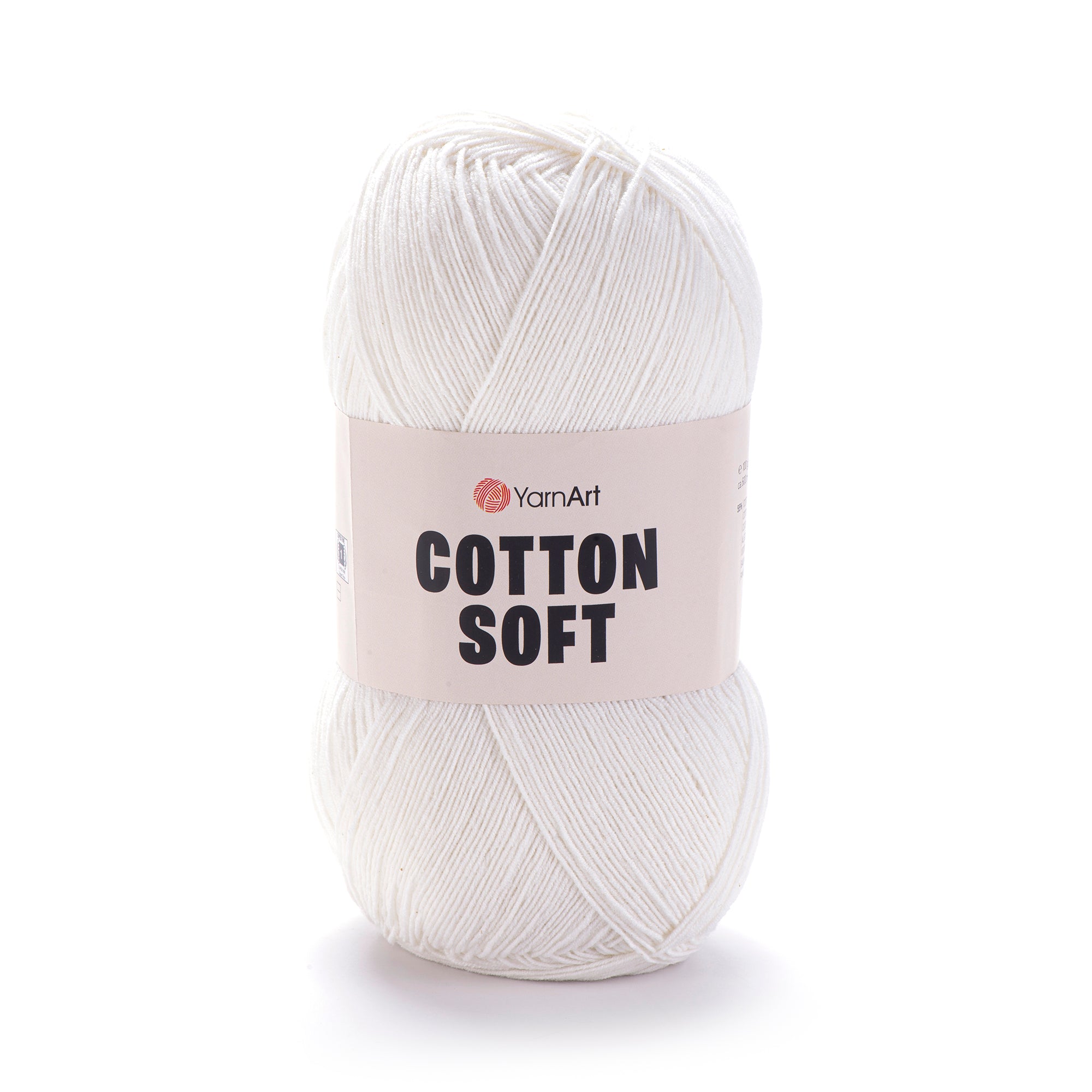 YarnArt Cotton Soft 01 Light Grey – fine cotton acrylic yarn
