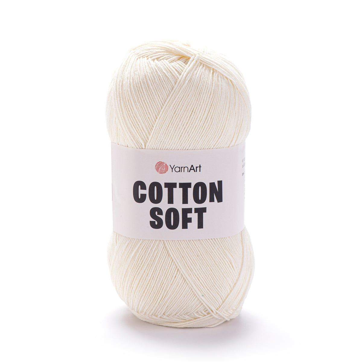 YarnArt Cotton Soft 03 Ziloņkaula – plāna kokvilnas un akrila dzija