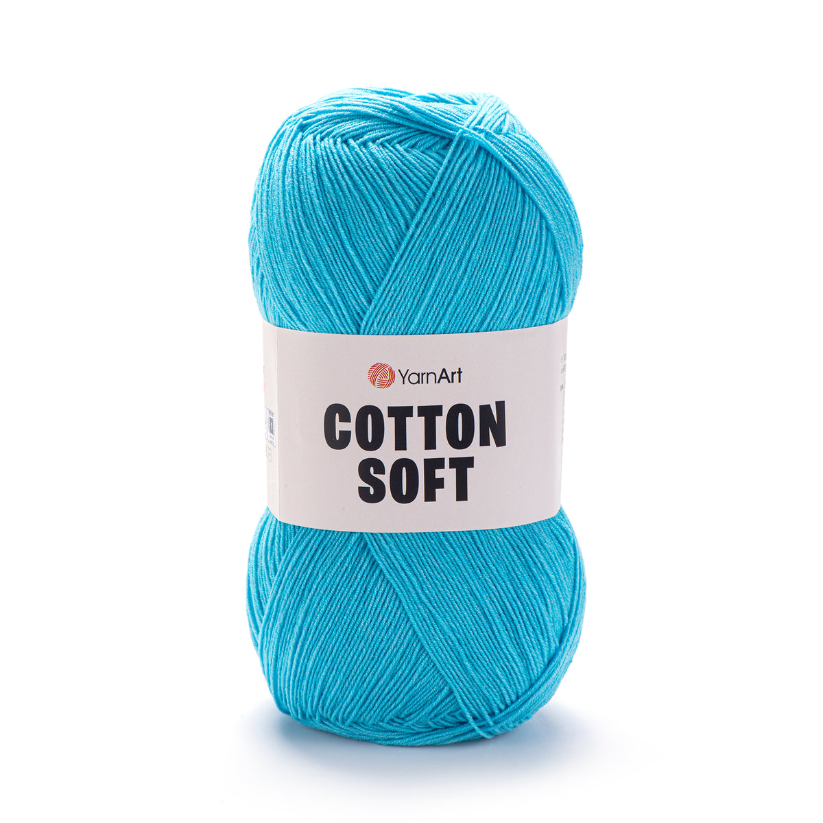YarnArt Cotton Soft 33 Azūra – plāna kokvilnas un akrila dzija