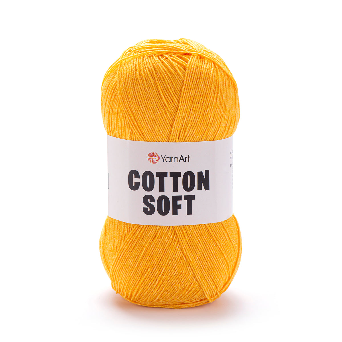 YarnArt Cotton Soft 35 Okera – plāna kokvilnas un akrila dzija