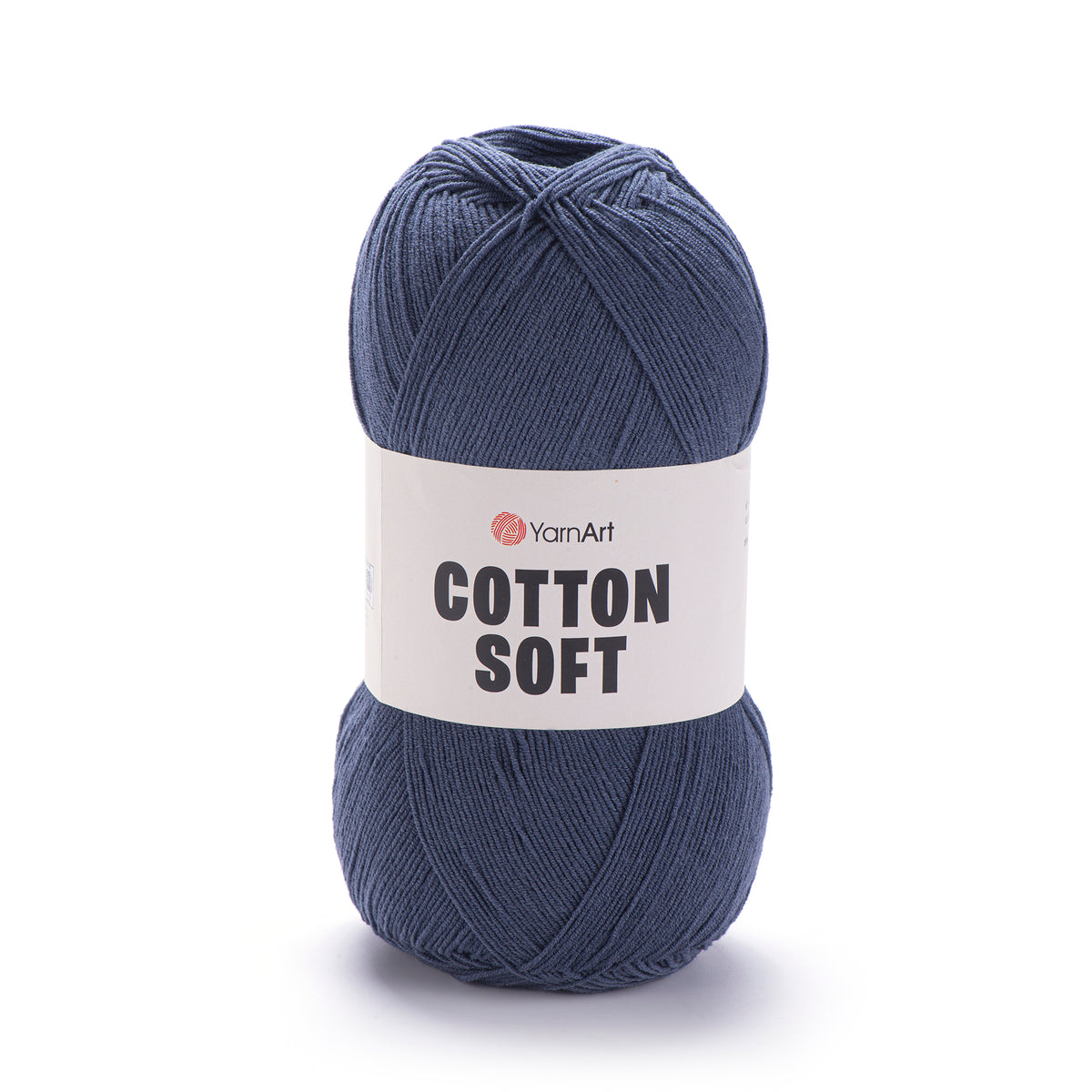 YarnArt Cotton Soft 45 Tumši zila – plāna kokvilnas un akrila dzija