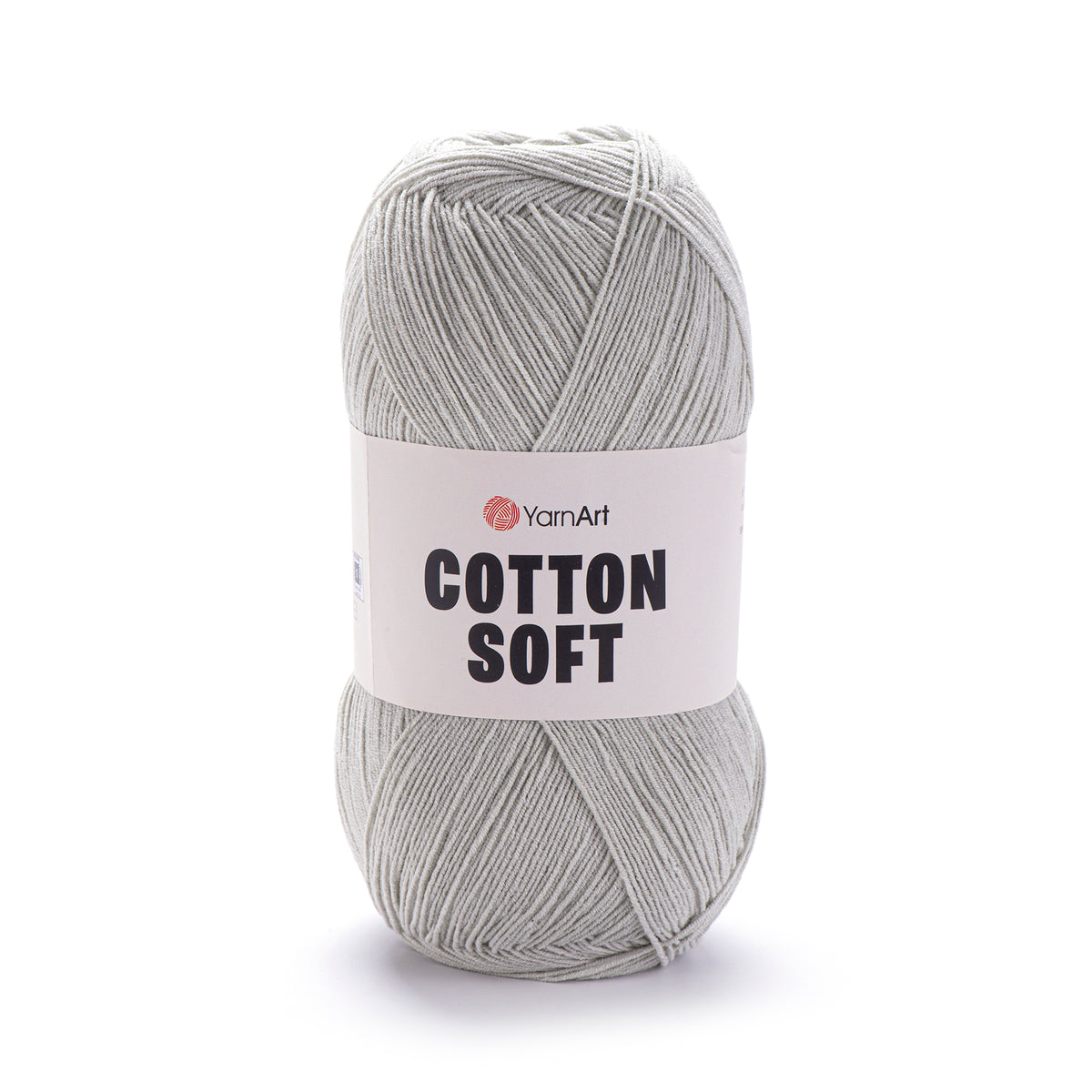 YarnArt Cotton Soft 49 Pelēka – plāna kokvilnas un akrila dzija