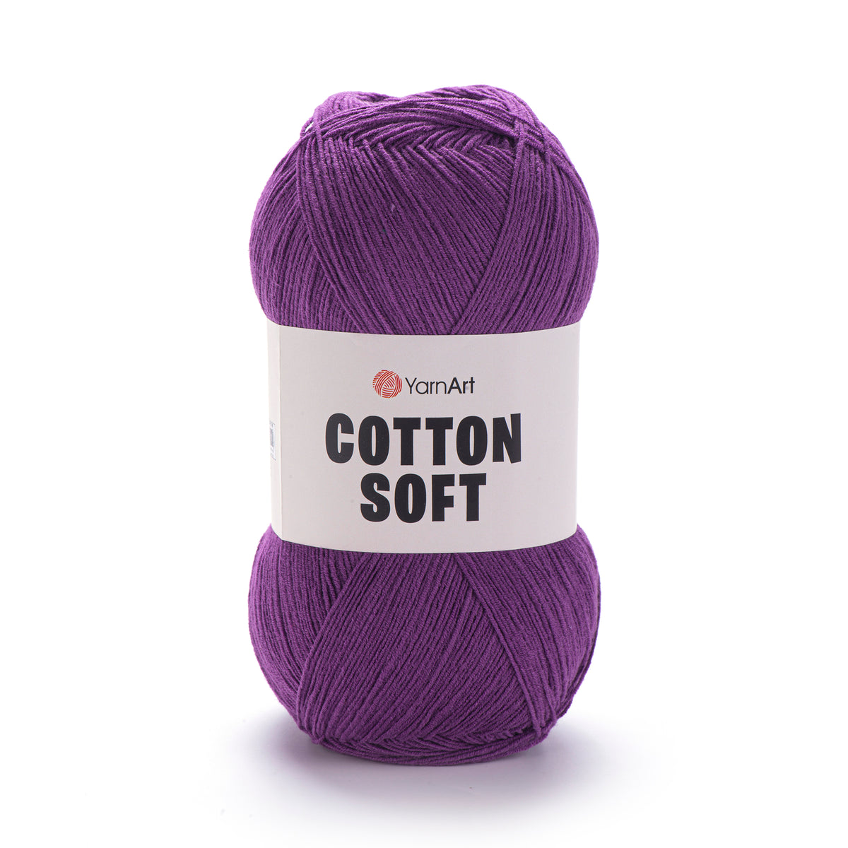 YarnArt Cotton Soft 50 Baklažāna – plāna kokvilnas un akrila dzija