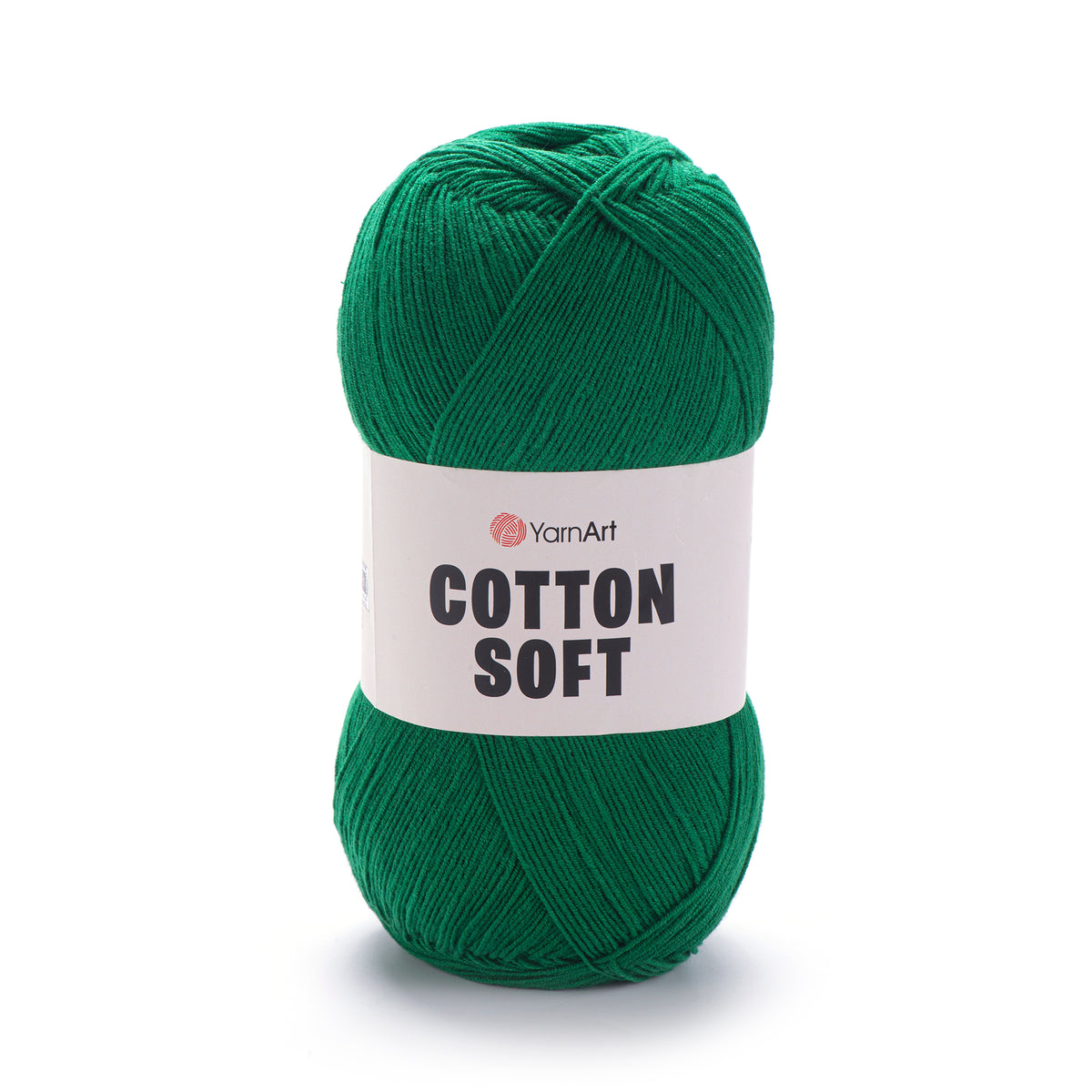 YarnArt Cotton Soft 52 Pudeļu zaļa – plāna kokvilnas un akrila dzija