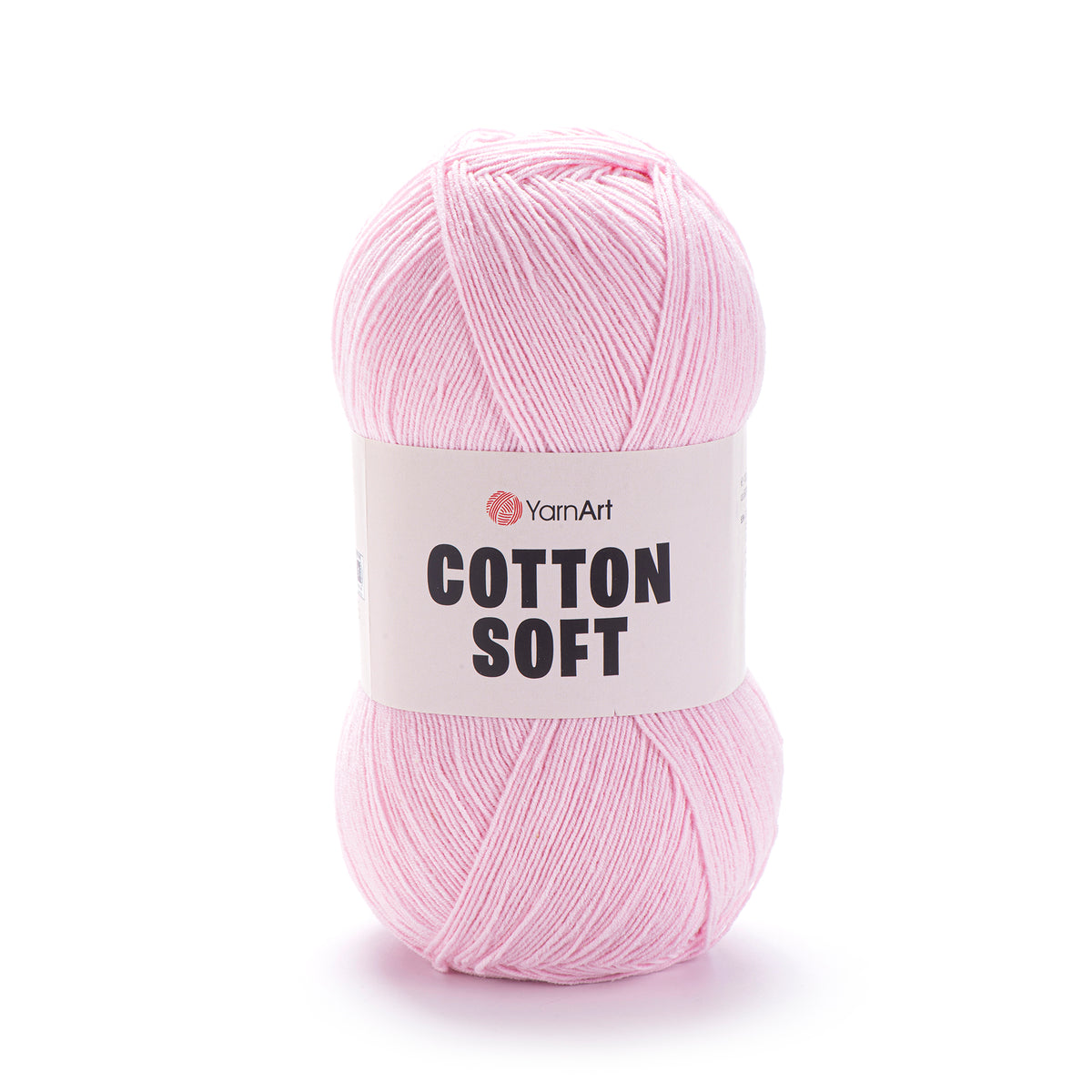 YarnArt Cotton Soft 74 Gaiši rozā – plāna kokvilnas un akrila dzija