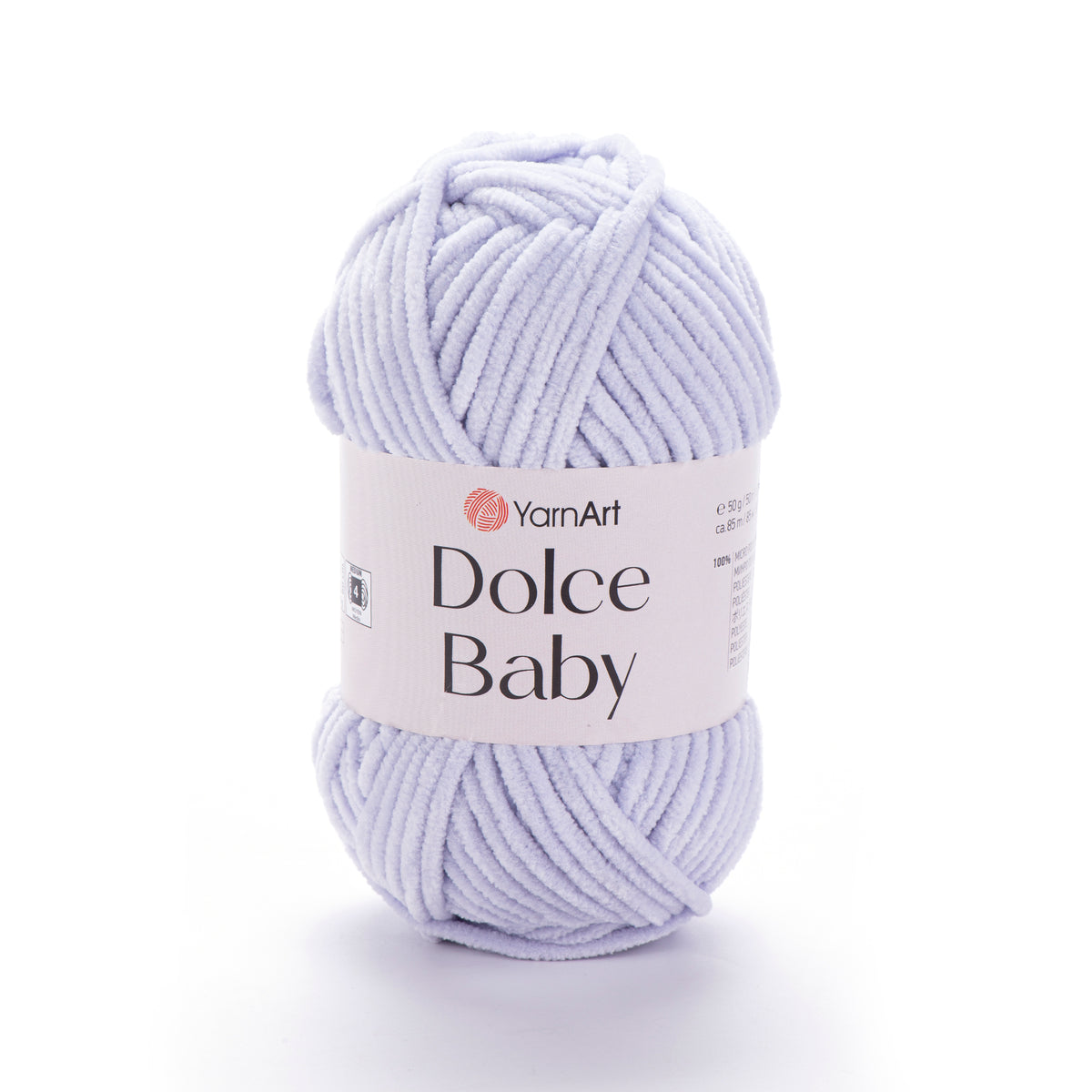 YarnArt Dolce Baby 776 Puderblå – tunt sammetschenillegarn