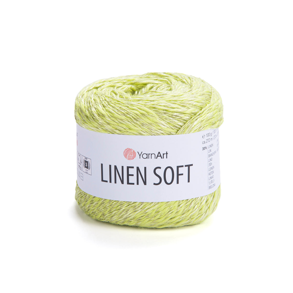 YarnArt Linen Soft 7311 Pistachio – viscose cotton linen yarn